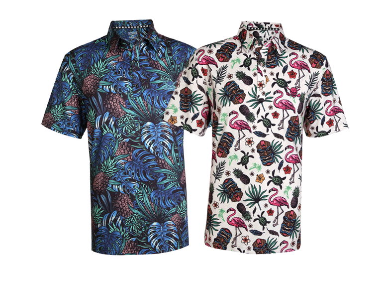 New Drop - Men's Hawaiian Golf Shirts - Tattoo Golf