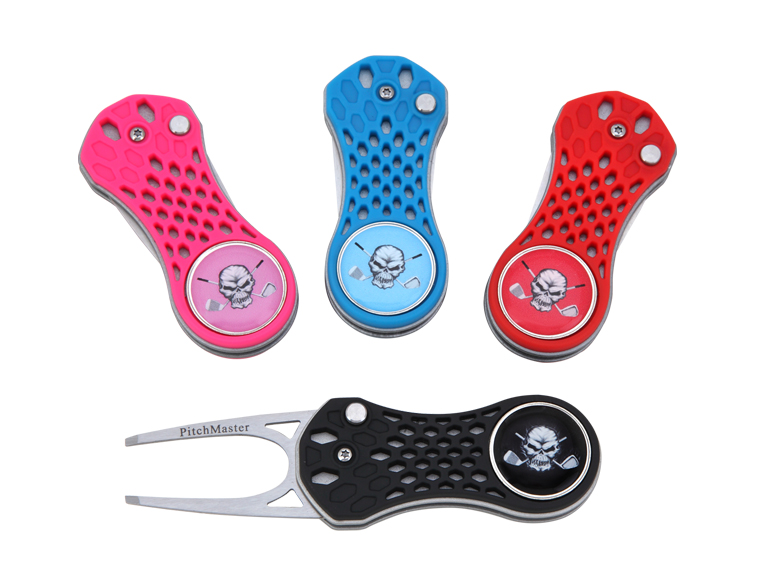 Switchblade Divot Tools w/Ball Marker Tattoo Golf