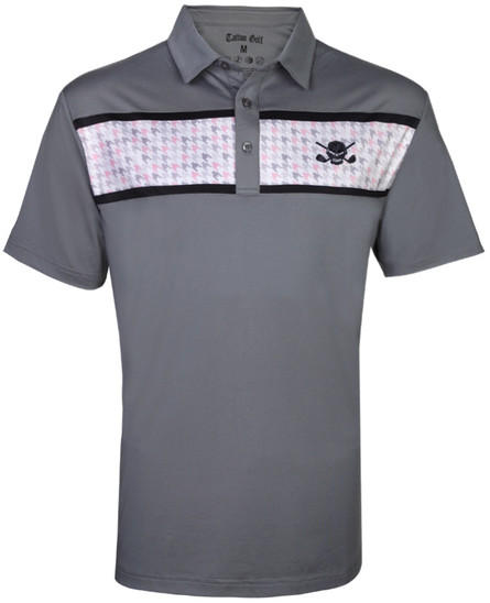 Clubhouse Cool-Stretch Men's Golf Shirt (Charcoal)