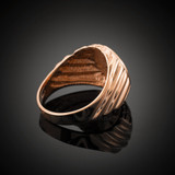 Rose Gold Masonic Men's Ring