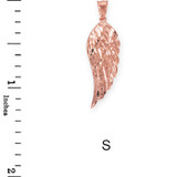 Rose Gold Angel Wing Pendant Necklace