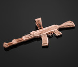 Rose Gold AK-47 Pendant.