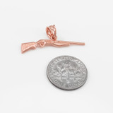 Rose Gold Shotgun Pendant
