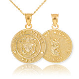 Gold US Navy Pendant.
St. Michael Pendant.