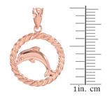 Rose Gold Dolphin Pendant