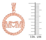 Rose Gold MOM Pendant.
Mother's day gift!