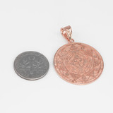 Rose Gold 7 Chakra Calendar Yoga Medallion Necklace