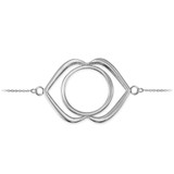 14K White Gold Ajna Chakra Yoga Bracelet