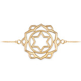 14K Gold Anahata Love Chakra Yoga Bracelet