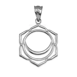 White Gold Svadhishthana Chakra Pendant Necklace