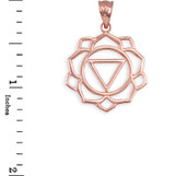 Rose Gold Manipura Chakra Yoga Pendant Necklace
