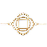 14K Gold Muladhara Chakra Womens Yoga Bracelet Bracelet