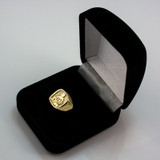 Yellow Gold Aquarius Mens Zodiac Ring