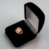 Rose Gold Taurus Mens Zodiac Ring
