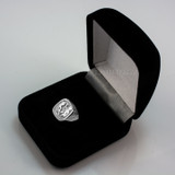 White Gold Gemini Mens Zodiac Ring