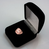 Rose Gold Capricorn Mens Zodiac Ring