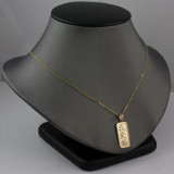 Gold Chinese "I Love You" Symbol Pendant Necklace