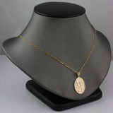 Gold Chinese "Wisdom" Symbol Pendant Necklace