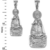 Our Lady of Cobre White Gold Pendant (S/L)