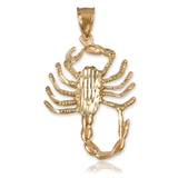 Yellow Gold Scorpion DC Pendant