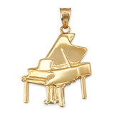 Yellow Gold Grand Piano Pendant