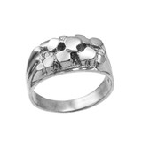 White Gold Midsize Nugget Ring