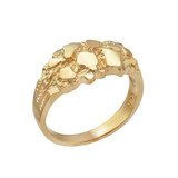 Yellow Gold Elegant Nugget Ring