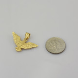 Yellow Gold Falcon Eagle DC Pendant Necklace
