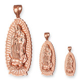 Rose Gold Virgin Mary Pendant (S/M/L)