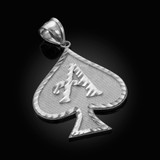 Gold Ace of Spades Hip-Hop DC Pendant