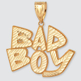 BAD BOY Gold Hip-Hop DC Pendant