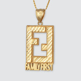 Family First Gold DC Pendant Necklace