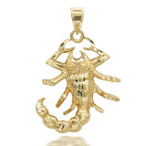 Gold Big Scorpion Pendant