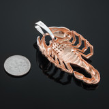 Two-Tone Rose Gold Scorpion CZ Pendant
