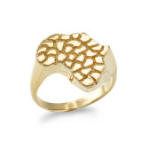 Gold Nugget Africa Ring