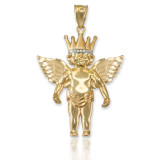 Gold Crown Angel DC Pendant (2 sizes)