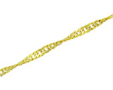 Yellow Gold 0.25mm Singapore Chain