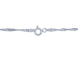 White Gold 1.5mm Singapore Chain