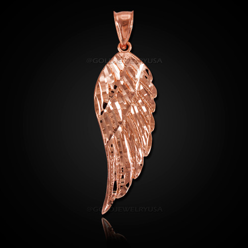 Rose gold Angel Wing Pendant