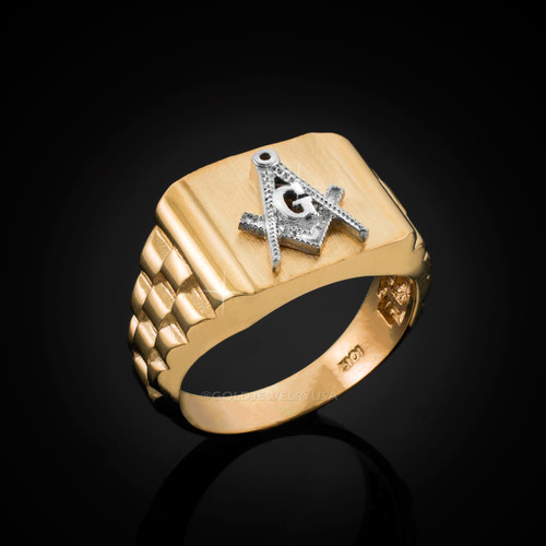 Gold Masonic Ring