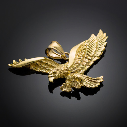 Gold Flying Eagle Pendant