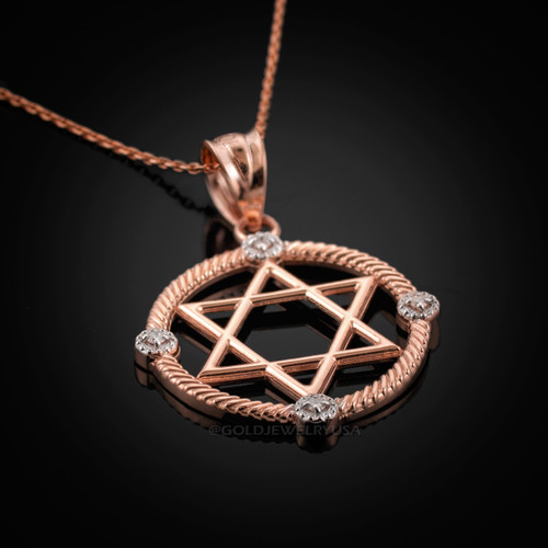Rose Gold Star of David Necklace
Star of David Diamond Necklace
Star of David Pendant
Jewish pendant