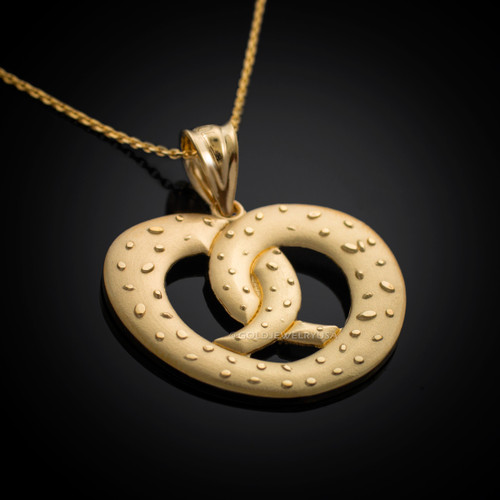 Gold Pretzel Necklace