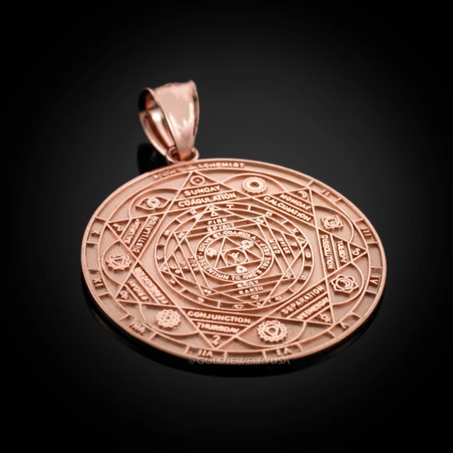 Rose Gold Chakra Om Pendant
