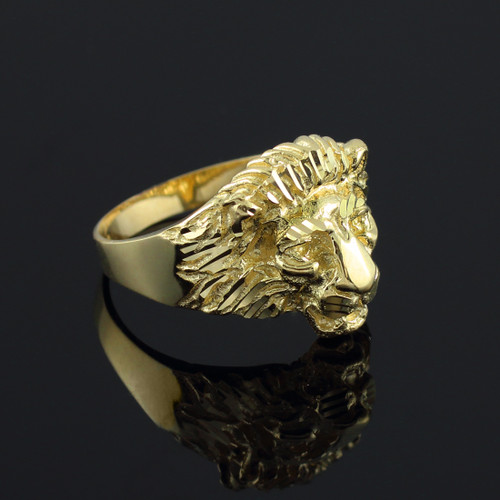 Gold Lion Ring