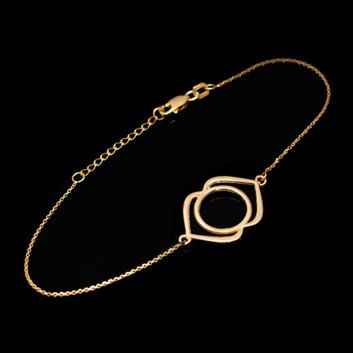 14K Gold Ajna Chakra Yoga Bracelet