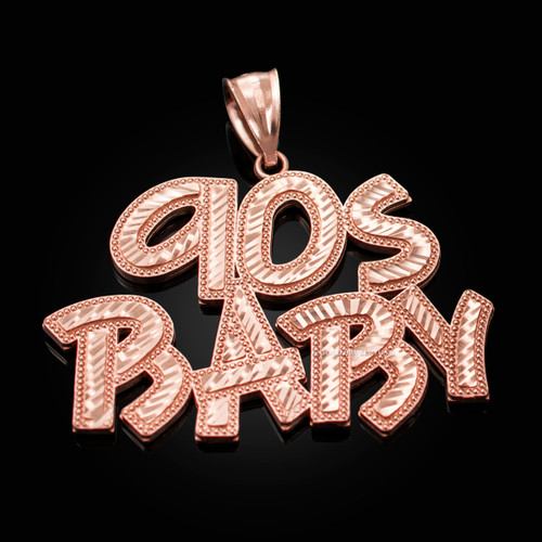 Rose Gold 90S BABY Hip-Hop DC Pendant