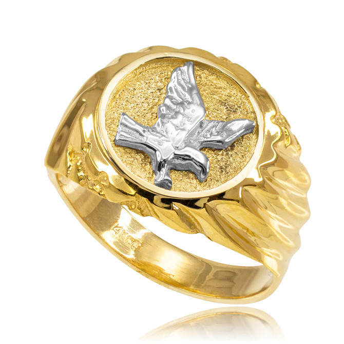 Gold American Eagle Men's Ring