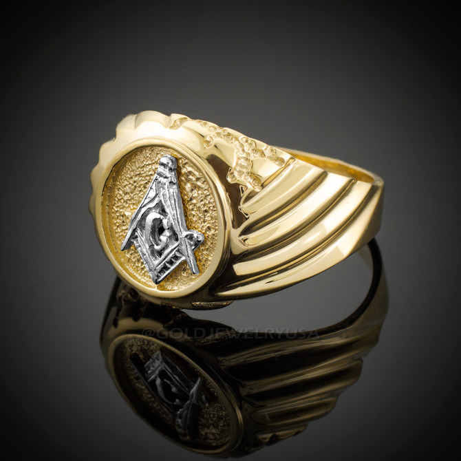 Gold Masonic Men's Ring