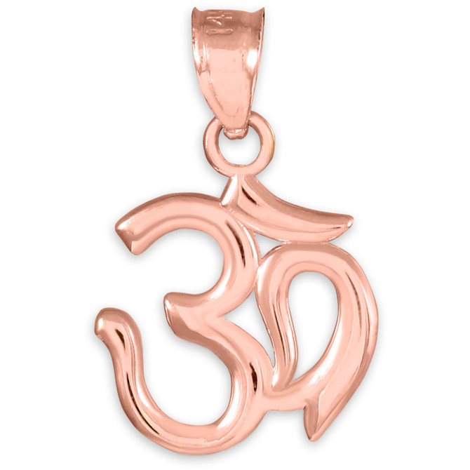Rose Gold Om Pendant